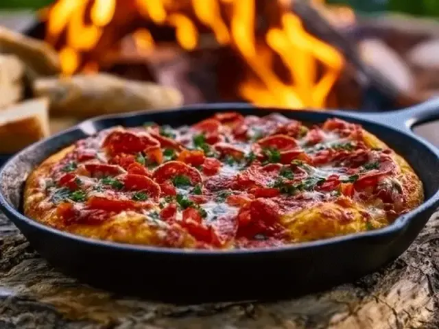 Cast Iron Camping Pizza: Fire-Ready Method