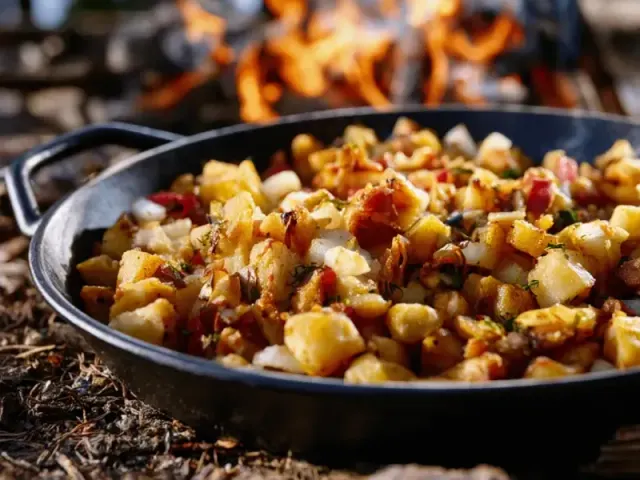 Crispy Backcountry Camping Breakfast Potatoes