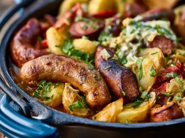 Easy Dutch Oven Camping Sausage Bake Recipe