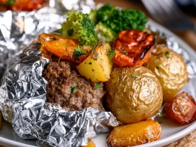 Easy Hobo Packet Ground Beef Dinner for Campfire Cooking