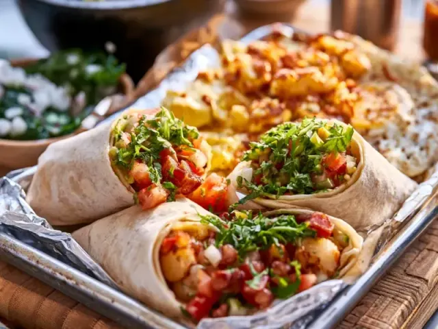 Hearty Easy Camping Breakfast Burrito Prep