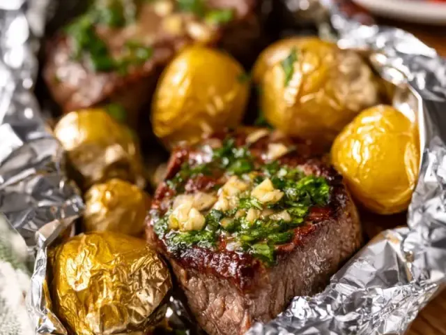 Make-Ahead Grilled Camping Steak Foil Packets