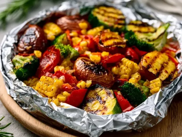 One-Pot Grilled Camping Veggie Foil Packets